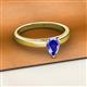 2 - Annora Pear Cut Tanzanite Solitaire Engagement Ring 