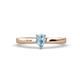 1 - Annora Pear Cut Aquamarine Solitaire Engagement Ring 