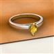 2 - Annora Pear Cut Citrine Solitaire Engagement Ring 