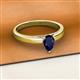 2 - Annora Pear Cut Blue Sapphire Solitaire Engagement Ring 