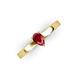 3 - Annora Pear Cut Ruby Solitaire Engagement Ring 