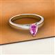 2 - Annora Pear Cut Pink Sapphire Solitaire Engagement Ring 