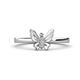 1 - Motyl Bold Round Diamond Butterfly Ring 
