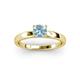 2 - Annora Aquamarine Solitaire Engagement Ring 