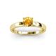 2 - Annora Citrine Solitaire Engagement Ring 