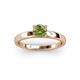 2 - Annora Peridot Solitaire Engagement Ring 