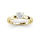 2 - Annora White Sapphire Solitaire Engagement Ring 