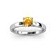2 - Annora Citrine Solitaire Engagement Ring 