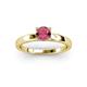 2 - Annora Rhodolite Garnet Solitaire Engagement Ring 