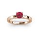 2 - Annora Ruby Solitaire Engagement Ring 