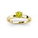 2 - Annora Yellow Diamond Solitaire Engagement Ring 