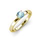 3 - Annora Aquamarine Solitaire Engagement Ring 