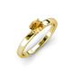 3 - Annora Citrine Solitaire Engagement Ring 