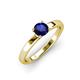 3 - Annora Blue Sapphire Solitaire Engagement Ring 