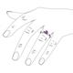 5 - Annora Amethyst Solitaire Engagement Ring 