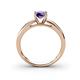 4 - Annora Iolite Solitaire Engagement Ring 