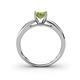 4 - Annora Peridot Solitaire Engagement Ring 