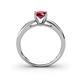 4 - Annora Ruby Solitaire Engagement Ring 