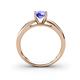 4 - Annora Tanzanite Solitaire Engagement Ring 