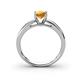4 - Annora Citrine Solitaire Engagement Ring 