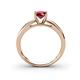 4 - Annora Ruby Solitaire Engagement Ring 