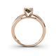 4 - Annora Smoky Quartz Solitaire Engagement Ring 