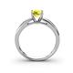 4 - Annora Yellow Diamond Solitaire Engagement Ring 