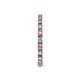 5 - Gracie 2.00 mm Round Pink Sapphire and Diamond Eternity Band 