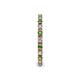 5 - Gracie 2.00 mm Round Green Garnet and Diamond Eternity Band 