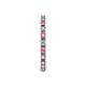 5 - Gracie 2.00 mm Round Pink Tourmaline and Diamond Eternity Band 