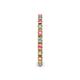 5 - Gracie 2.00 mm Round Pink Tourmaline and Diamond Eternity Band 