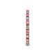 5 - Gracie 2.00 mm Round Pink Tourmaline and Diamond Eternity Band 