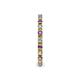 5 - Gracie 2.00 mm Round Amethyst and Diamond Eternity Band 
