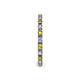5 - Gracie 2.00 mm Round Yellow and White Diamond Eternity Band 