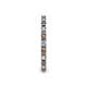 5 - Gracie 2.00 mm Round Smoky Quartz and Diamond Eternity Band 