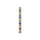 5 - Gracie 2.00 mm Round Tanzanite and Diamond Eternity Band 