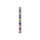 5 - Gracie 2.00 mm Round Tanzanite and Diamond Eternity Band 