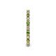 5 - Gracie 2.00 mm Round Green Garnet and Diamond Eternity Band 