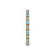 5 - Gracie 2.00 mm Round Blue Topaz and Diamond Eternity Band 