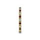 5 - Gracie 2.00 mm Round Red Garnet and Diamond Eternity Band 