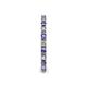 5 - Gracie 2.00 mm Round Tanzanite and Diamond Eternity Band 