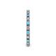 5 - Gracie 2.00 mm Round Blue Topaz and Diamond Eternity Band 