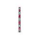 5 - Gracie 2.00 mm Round Ruby and Diamond Eternity Band 