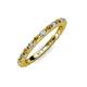 3 - Gracie 2.00 mm Round Citrine and Lab Grown Diamond Eternity Band 