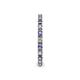 5 - Gracie 2.00 mm Round Iolite and Lab Grown Diamond Eternity Band 
