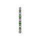 5 - Gracie 2.00 mm Round Green Garnet and Lab Grown Diamond Eternity Band 