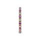 5 - Gracie 2.00 mm Round Amethyst and Lab Grown Diamond Eternity Band 