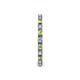 5 - Gracie 2.00 mm Round Peridot and Lab Grown Diamond Eternity Band 