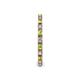 5 - Gracie 2.00 mm Round Peridot and Lab Grown Diamond Eternity Band 