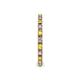 5 - Gracie 2.00 mm Round Yellow Sapphire and Lab Grown Diamond Eternity Band 